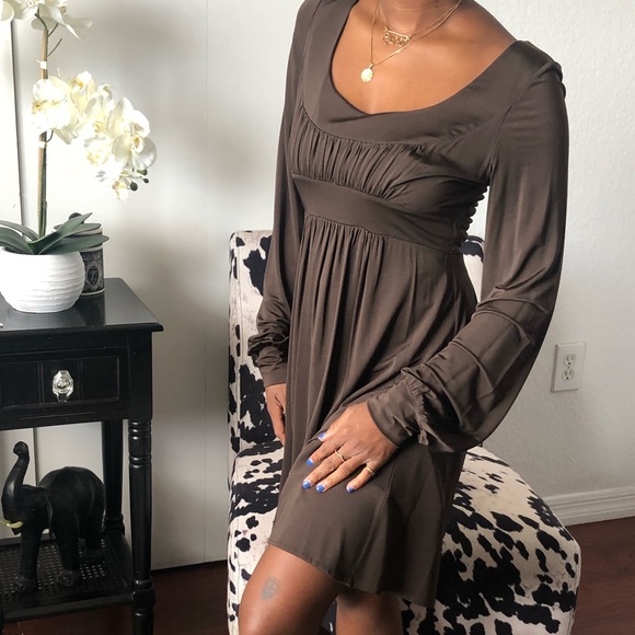 Silky brown BCBG dress - Picture 2 of 5